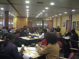 People at the Community Cafe on Youth Violence